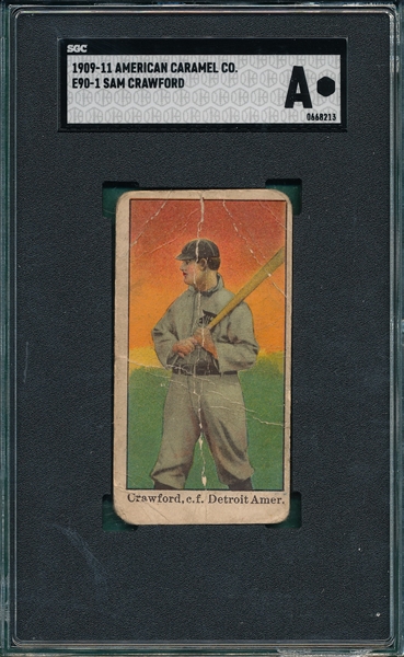 1909-11 E90-1 Crawford SGC Authentic