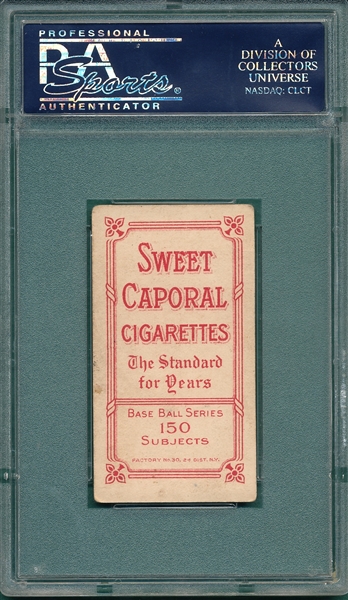 1909-1911 T206 Reulbach, Glove, Sweet Caporal Cigarettes PSA 3 