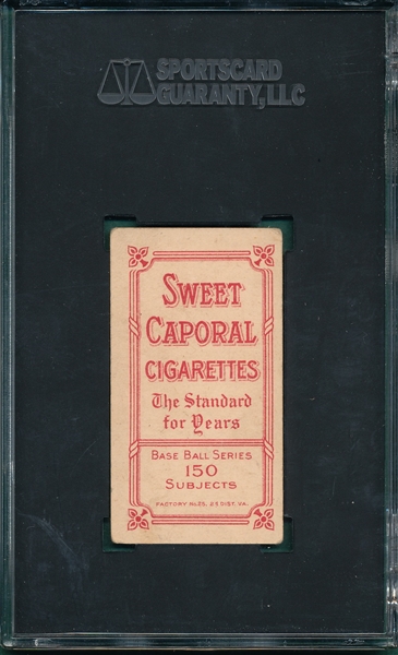 1909-1911 T206 Steinfeldt, Portrait, Sweet Caporal Cigarettes SGC 4