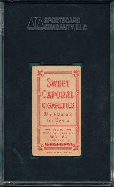 1909-1911 T206 Steinfeldt, Bat, Sweet Caporal Cigarettes SGC 35