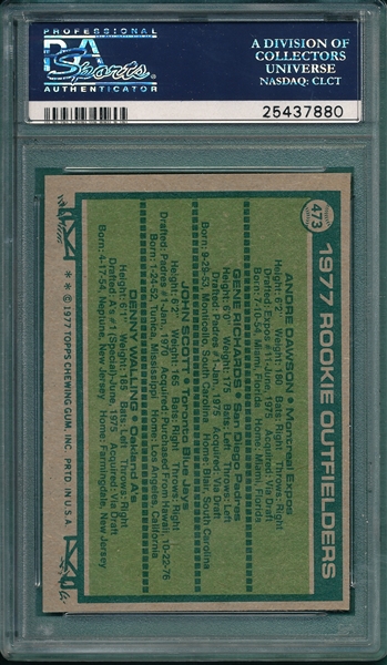 1977 Topps #473 Andre Dawson, PSA 8 *Rookie*