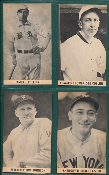 1961 Wrigley Field Exhibits Complete Set (24) W/ Gehrig & Ruth