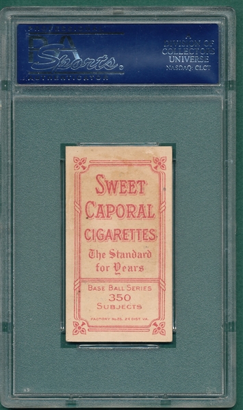 1909-1911 T206 Adkins Sweet Caporal Cigarettes PSA 2 (MC) *Factory 25* *Orange*