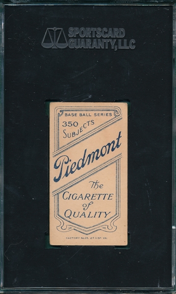 1909-1911 T206 Adkins Piedmont Cigarettes SGC 50