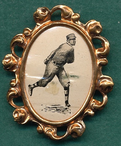 1915 PM1 Chief Bender, Ornate Framed Pin