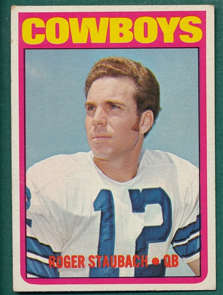 1972 Topps FB #200 Roger Staubach *Rookie*