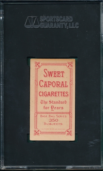 1909-1911 T206 Dineen Sweet Caporal Cigarettes SGC 5