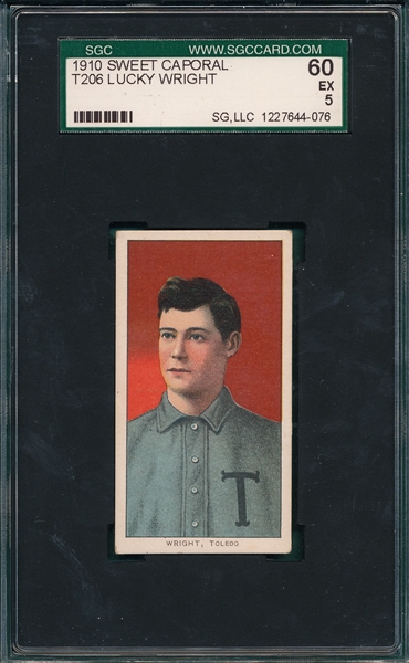 1909-1911 T206 Wright Sweet Caporal Cigarettes SGC 60