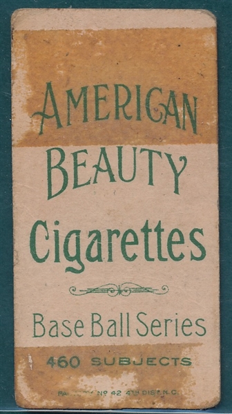 1909-1911 T206 Crandall, Portrait, American Beauty Cigarettes *460 Series*