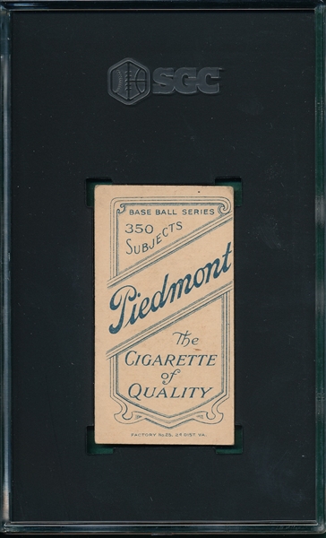 1909-1911 T206 Rhoades, Hands At Chest, Piedmont Cigarettes SGC 3