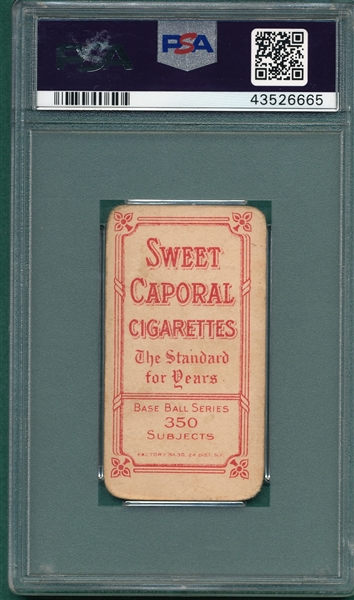 1909-1911 T206 Wilson Sweet Caporal Cigarettes PSA 1.5