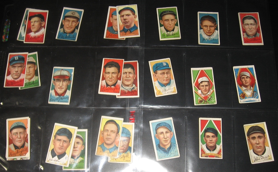 1912 T202 The Pinch Hitter Plus, Ends & Center Panels, Lot of (81)