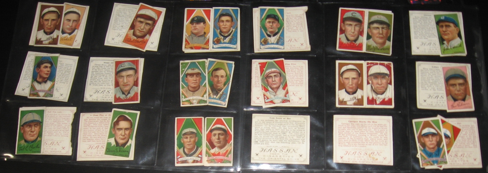 1912 T202 The Pinch Hitter Plus, Ends & Center Panels, Lot of (81)