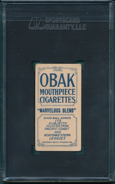 1910 T212-2 Lindsay Obak Cigarettes SGC 3
