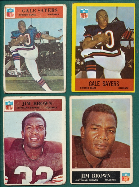 1965-68 Topps & Philadelphia Football Near Sets W/ 66 Philly Complete, Sayers, Rookie