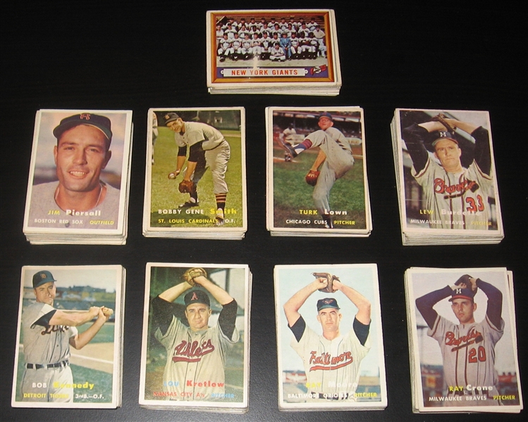 1957 Topps Lot of (220) W/ Colavito, Rookie