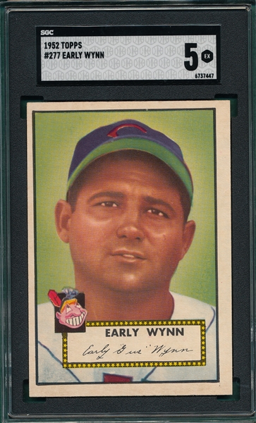 1952 Topps #277 Early Wynn SGC 5 