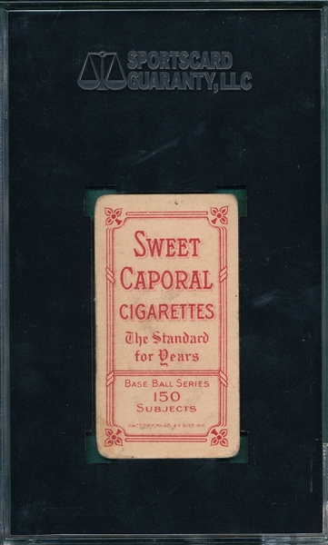 1909-1911 T206 Schulte, Front View, Sweet Caporal Cigarettes SGC 40