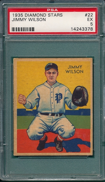 1934-36 Diamond Stars #22 Jimmy Wilson PSA 5