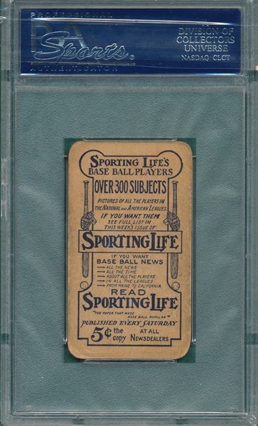 1911 M116 Dooin, Pastel, Sporting Life, PSA 2