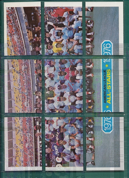 1977 Topps Cloth Stickers Complete Set (55) W/ AS Team Puzzles