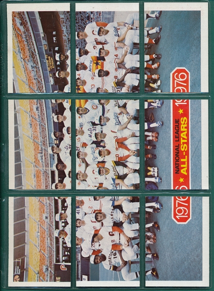 1977 Topps Cloth Stickers Complete Set (55) W/ AS Team Puzzles