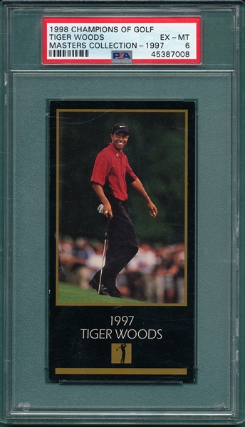 1998 Champions Of Golf, The Masters Collection Complete Set, W/ Tiger Woods PSA 