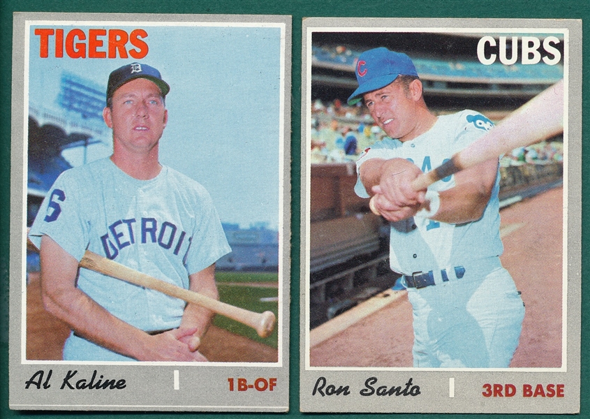 1970 Topps Lot of (73) High Numbers W/ Santo & Kaline