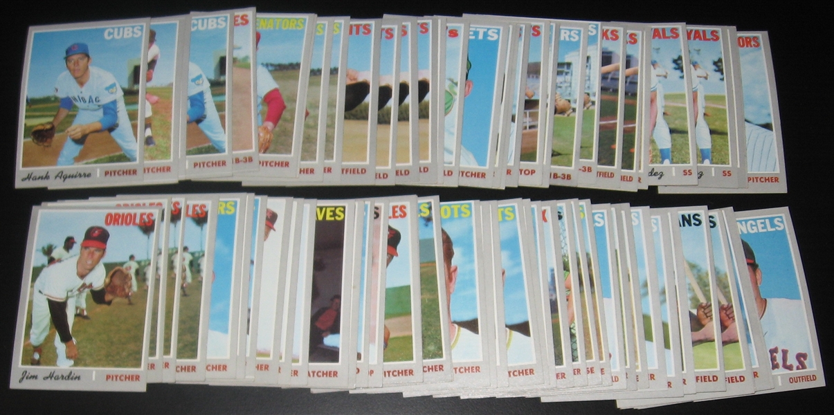 1970 Topps Lot of (73) High Numbers W/ Santo & Kaline
