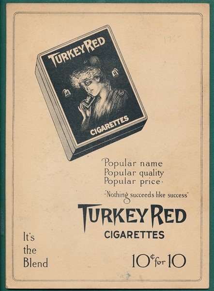 1910-11 T3 #78 Home Run Baker Turkey Red Cigarettes *Ad Back*