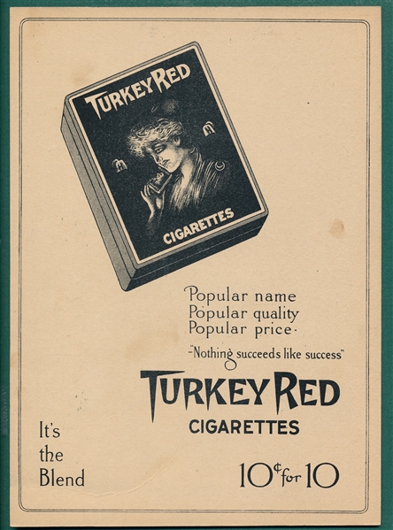1910-11 T3 #103 Konetchy Turkey Red Cigarettes *Ad Back*