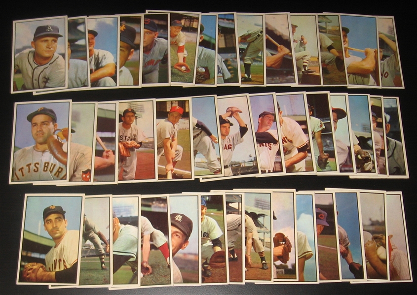 1953 Bowman Color Lot of (48) W/ Fox, Kiner & Irvin