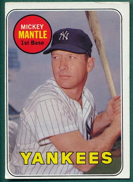 1969 Topps #500 Mickey Mantle (B)