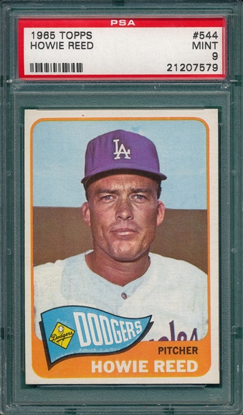 1965 Topps #544 Howie Reed PSA 9 *MINT* *Hi #*