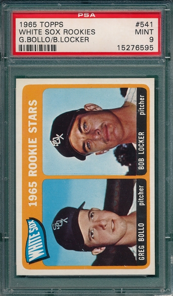 1965 Topps #541 White Sox Rookies W/ Locker PSA 9 *MINT* *Hi #*