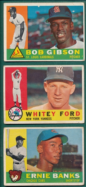 1960-64 Topps Lot of (93) Many HOFers W/ 1961 Gibson
