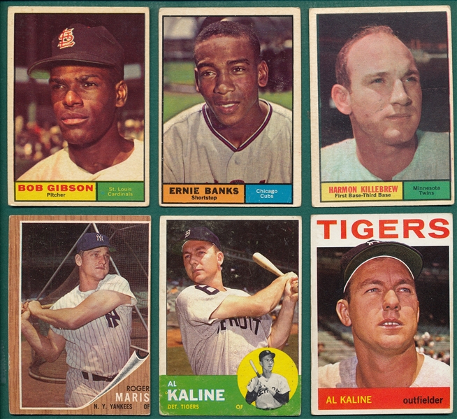 1960-64 Topps Lot of (93) Many HOFers W/ 1961 Gibson