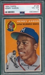 1954 Topps #128 Henry Aaron PSA 4 *Rookie*