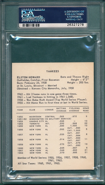 1963 Kahn's Weiners Elston Howard PSA 8.5