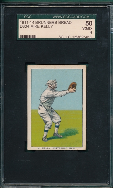 1911-14 D304 Mike Kelly Brunners Bread SGC 50