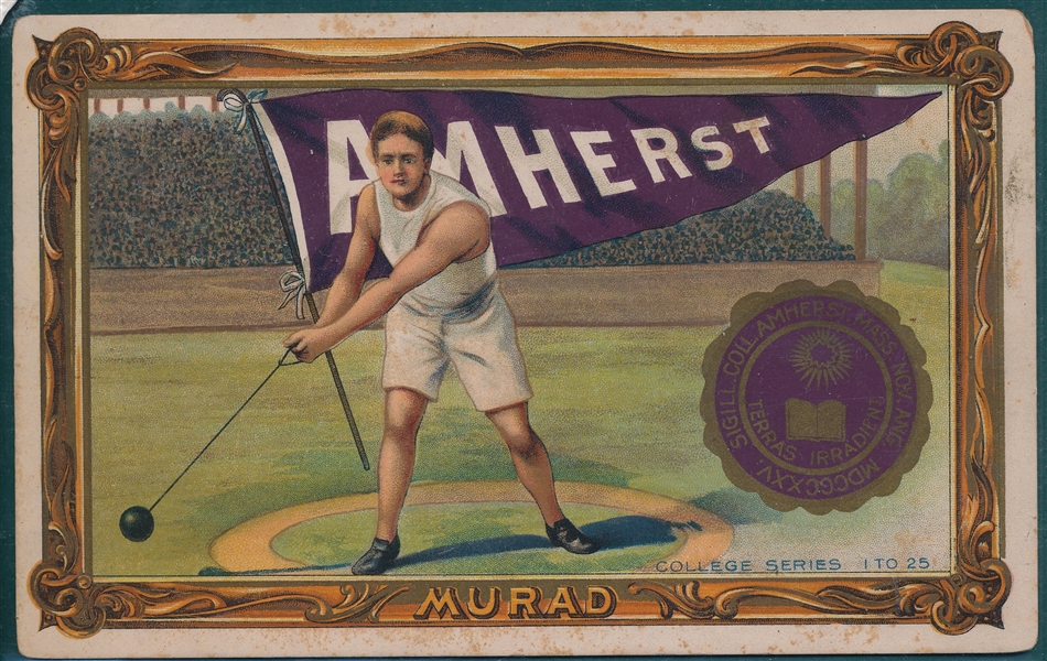 1910 T6 #1 Amherst Murad Cigarettes *Hammer Throw*