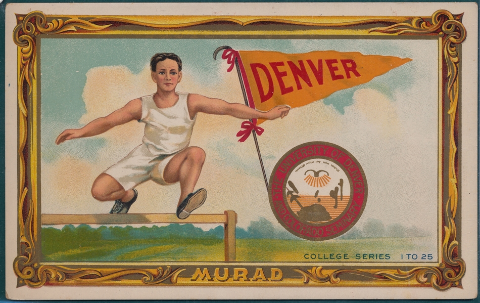 1910 T6 #22 Denver University Murad Cigarettes *Hurdle*