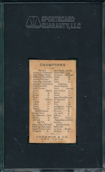 1888 N162 Jack Dempsey Goodwin Champions SGC 30