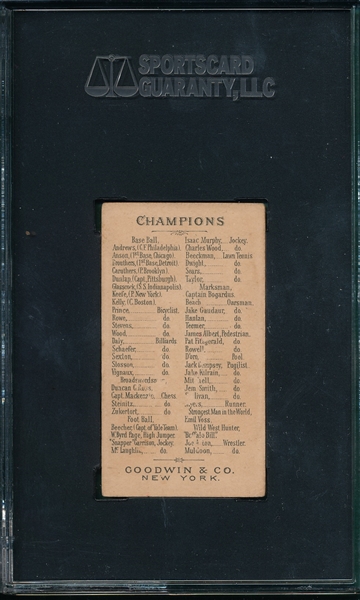 1888 N162 Taylor Goodwin Champions SGC 40