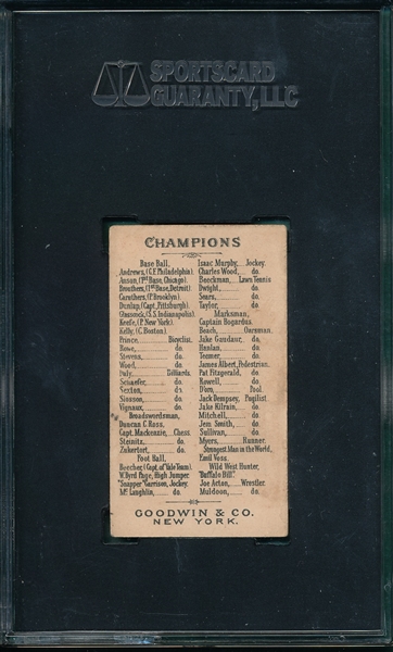 1888 N162 Rowell Goodwin Champions SGC 50