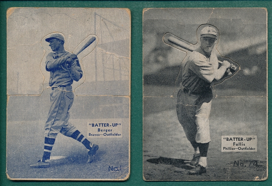 1934 Batter-Up Lot of (11) W/ #2 Vaughn