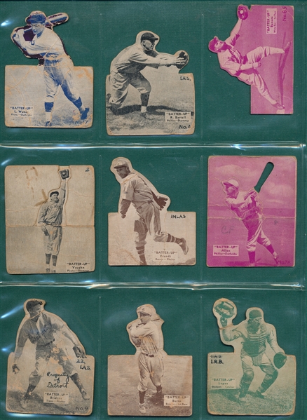 1934 Batter-Up Lot of (11) W/ #2 Vaughn