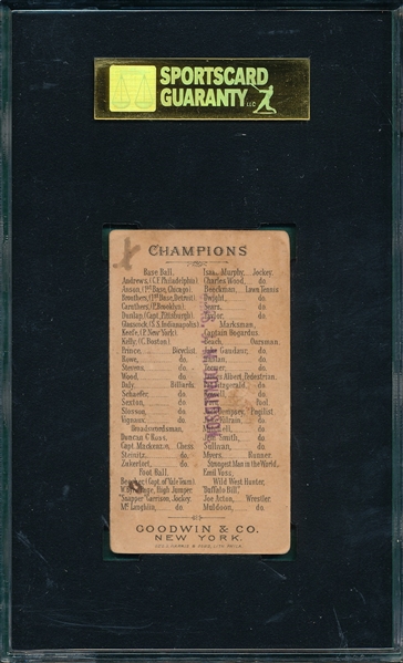 1888 N162 Schaefer Goodwin Champions SGC 20