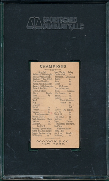 1888 N162 MacKenzie Goodwin Champions SGC 20 