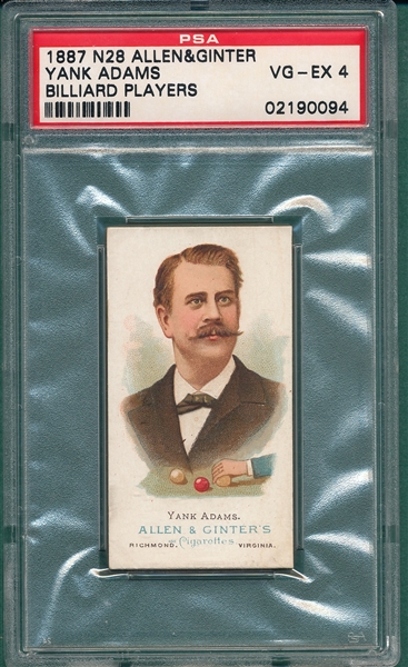 1887 N28 Adams Allen & Ginter Cigarettes PSA 4